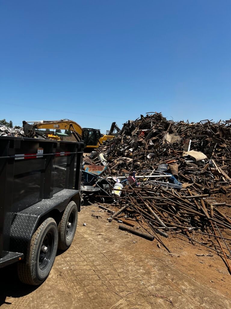 Precision Junk Disposal truck ready for junk removal services in Kern County Bakersfield California